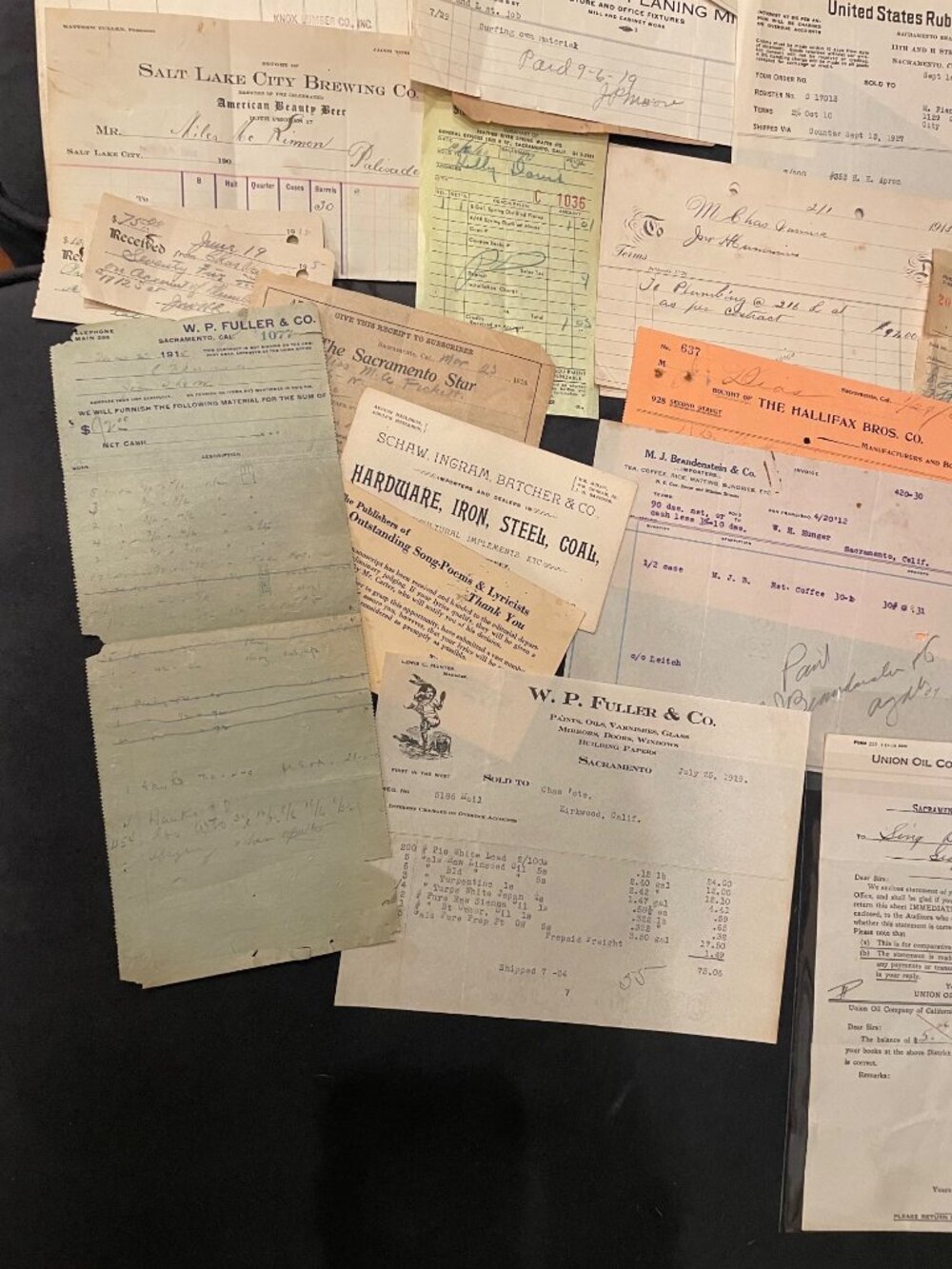 Vintage Ephemera Lot Of 50 + Receipts & Documents From 1910s-1930s Rare Historic